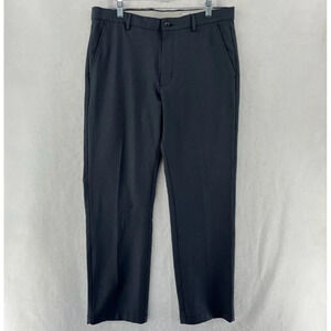 Greg Norman Pants Men's Sz 34x30 Gray Straight Leg Mid-Rise Pockets Stretch